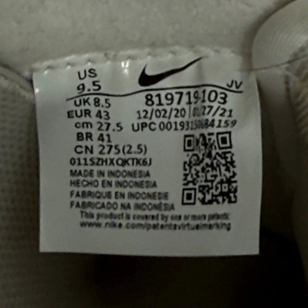 Nike Cortez Men Shoes US 9.5 White Red Blue Leather Sneakers Forrest Gump Preppy